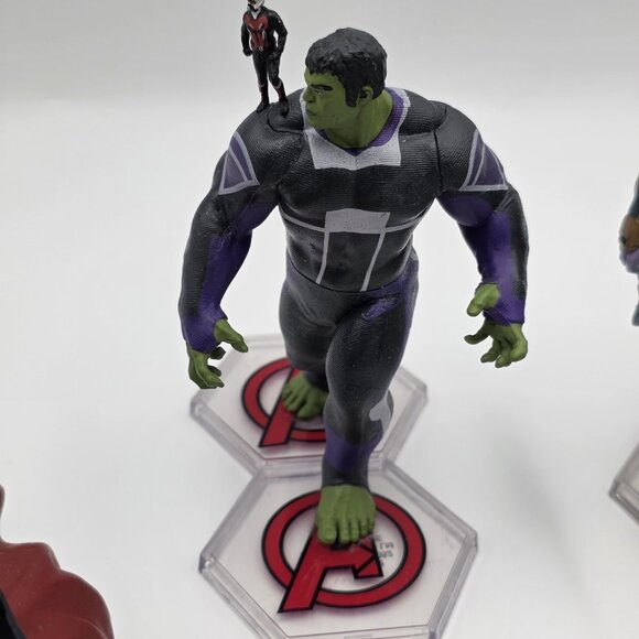 Marvel Endgame Cake Topper Disney Marvel Lot Of 9 Hulk, Thanos, Ironman, Captain - Picture 8 of 10